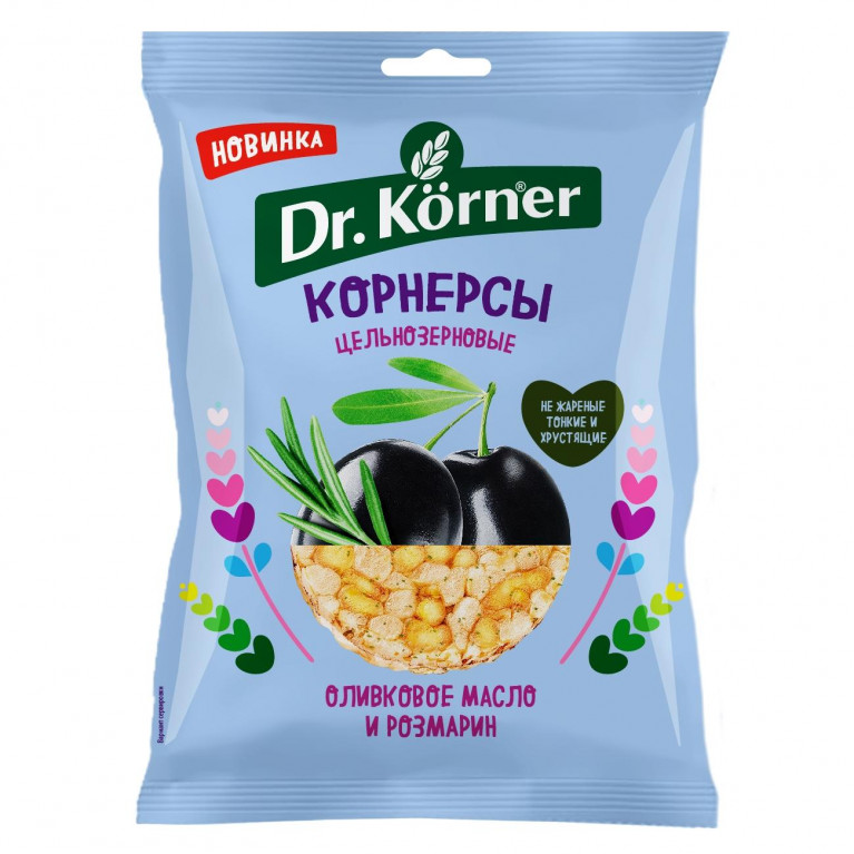 Доктор Корнер корнерсы чипсы розмарин ,олив.масло 50 г