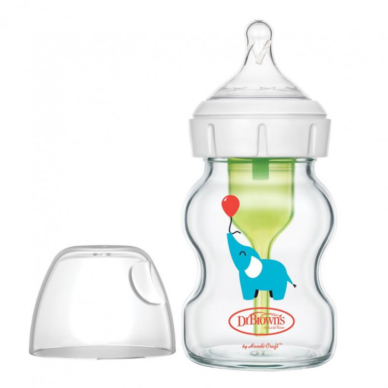 Доктор Браунс бутылочка противоколиковая с широким горлышком 150 мл/стекло/