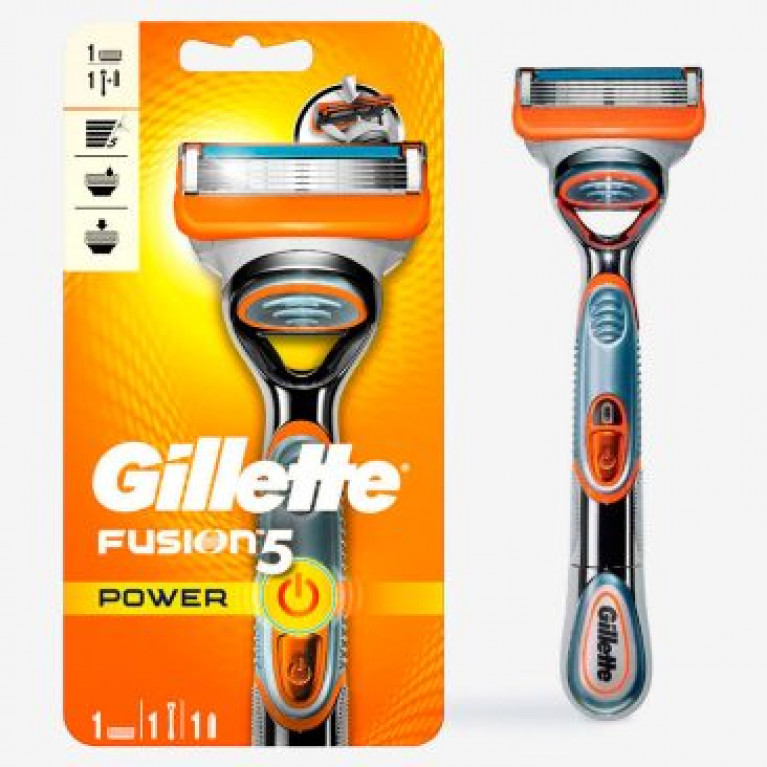 Джиллет бритва Фьюжн 5 Power с 3 сменной кассетой