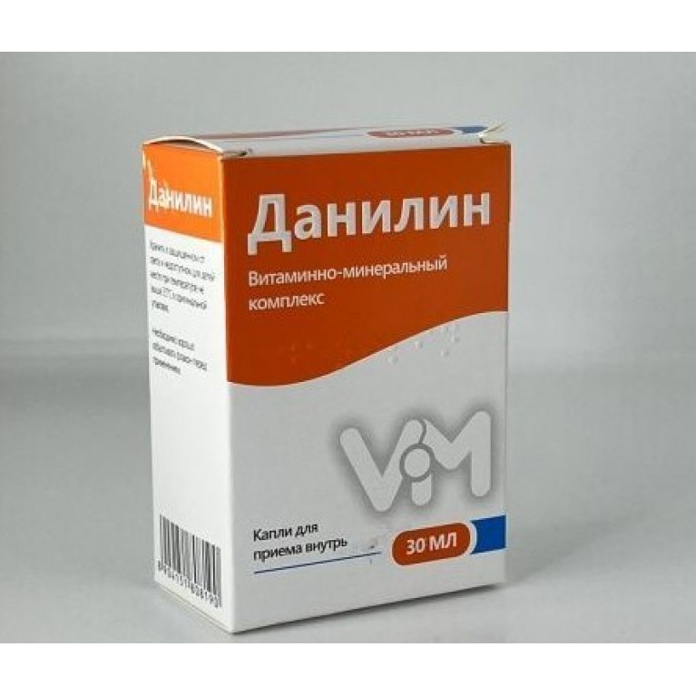 Данилин капли для приема внутрь 30 мл