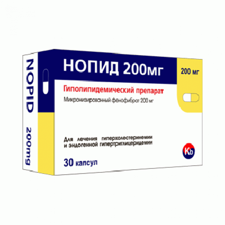 Нопид капсулы 200 мг №30