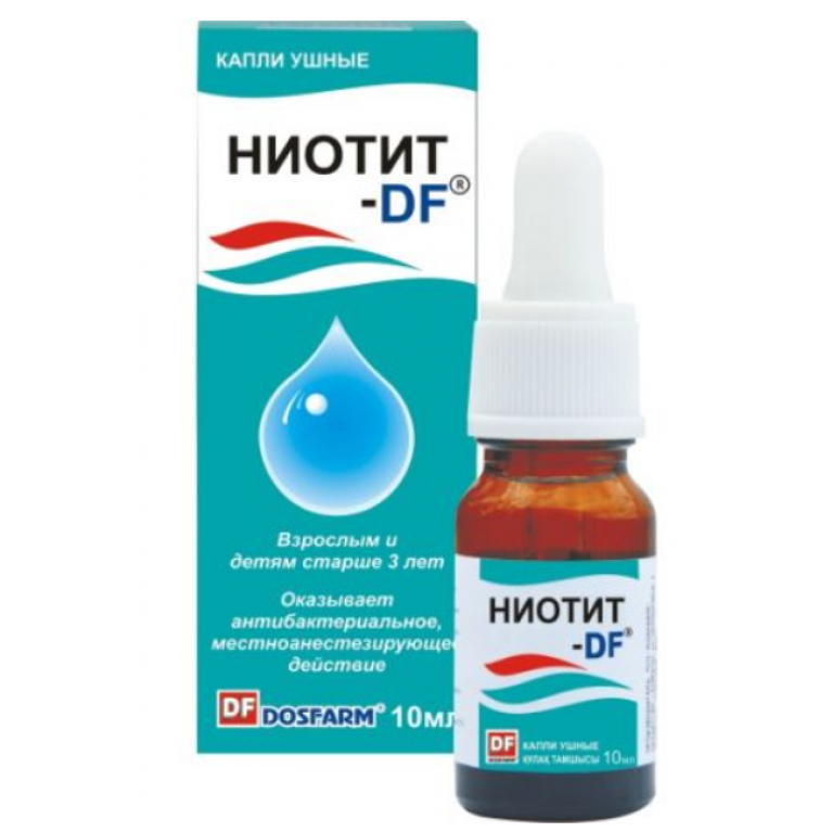 Ниотит капли ушные 10 мл