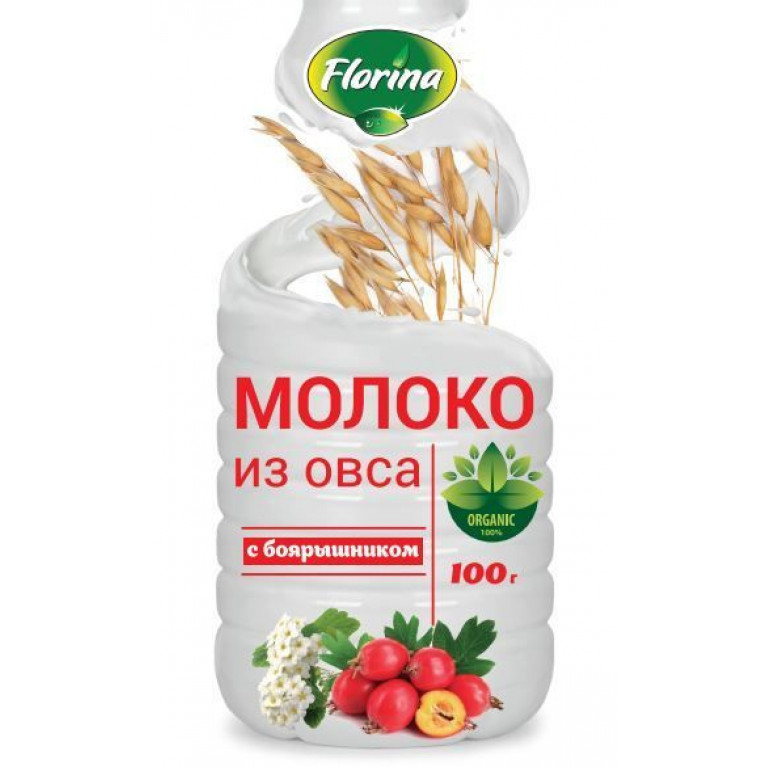 Овсяное молочко 100 г/с боярышником/
