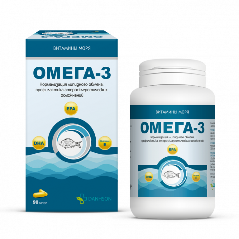 Омега-3 капсулы №90/данхсон/