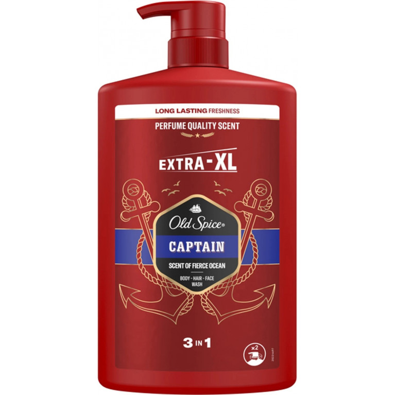 Олд спайс 3 в 1 гель для тела 200 мл/Captain/