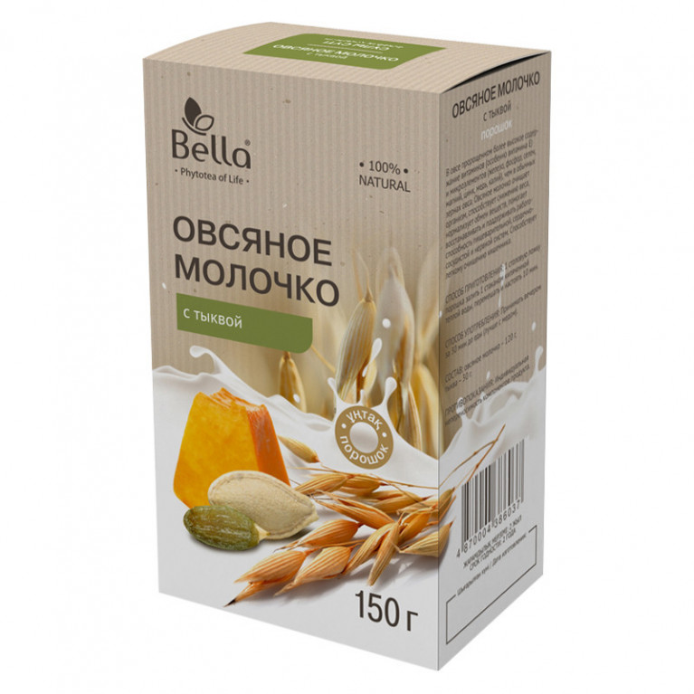 Овсяное молочко с тыквой 150г /Белла/