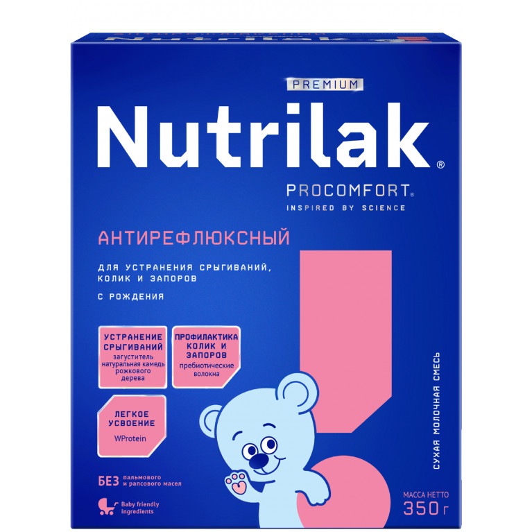 Нутрилак смесь Антирефлюксный с рождения 350 г