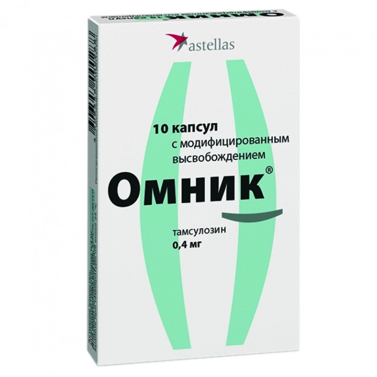 Омник капсулы 0.4 мг №10