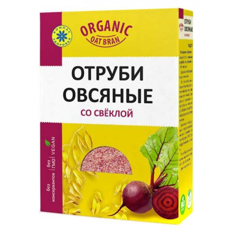 Отруби овсяные со свеклой 200 г/компас здоровья/