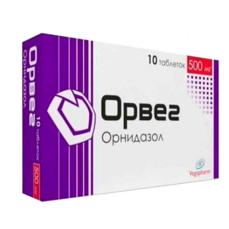 Орвег таблетки 500 мг №10