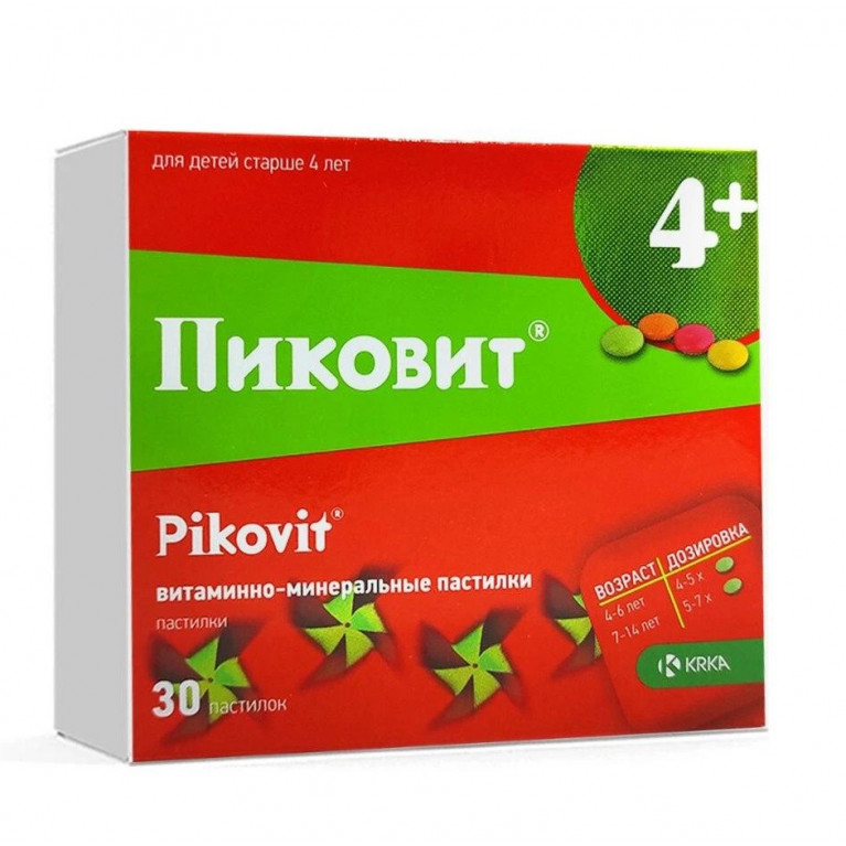 Пиковит пастилки 4+ №30