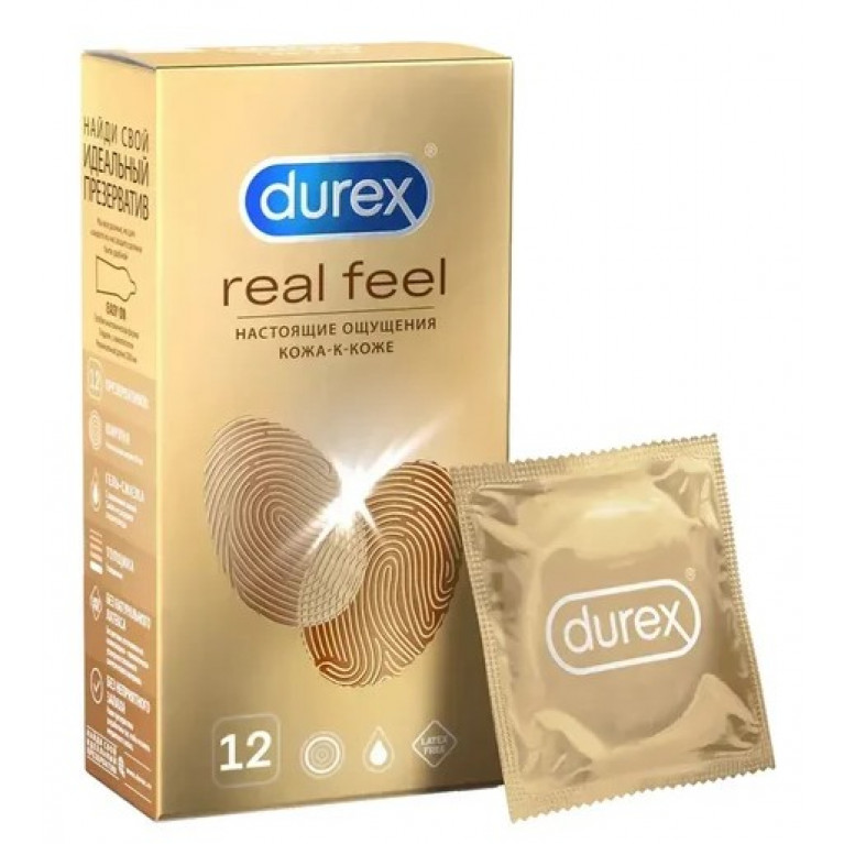 Презерватив Дюрекс №12/REALFEEL/
