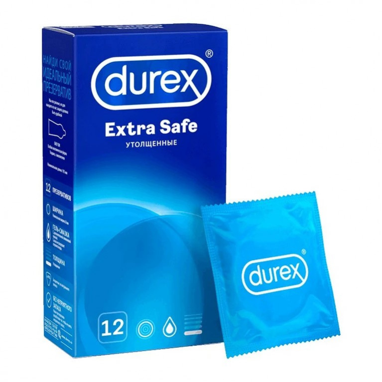 Презерватив Дюрекс №12/EXTRA SAFE/