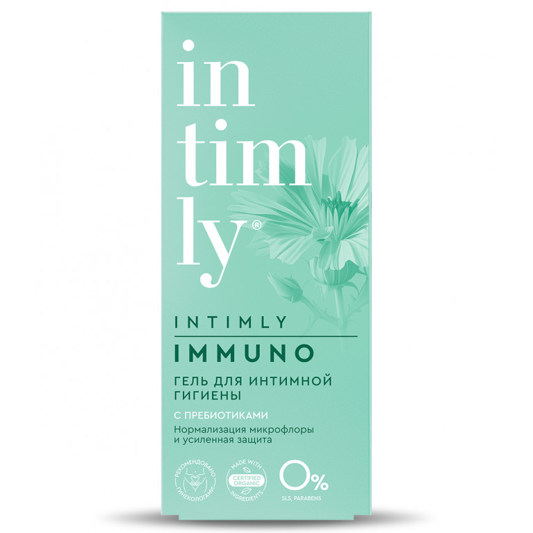 Интимли гель для интимной гигиены 220мл/с пребиотиками/