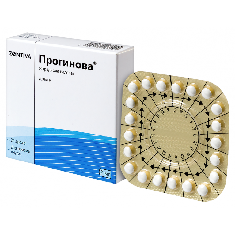 Прогинова драже 2 мг №21 