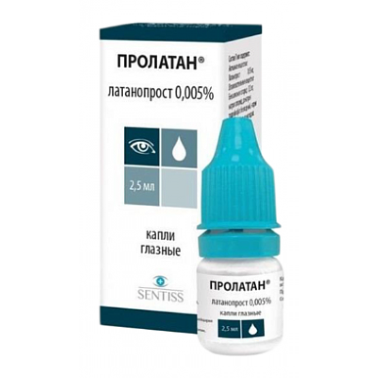 Пролатан капли глазные 0,005% 2,5 мл