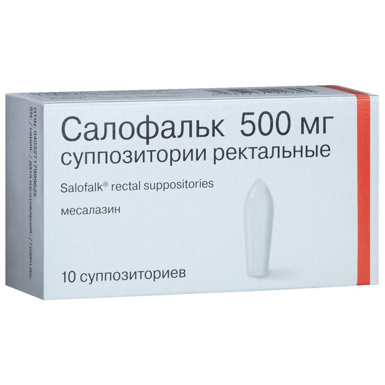 Салофальк свечи 500 мг №10 