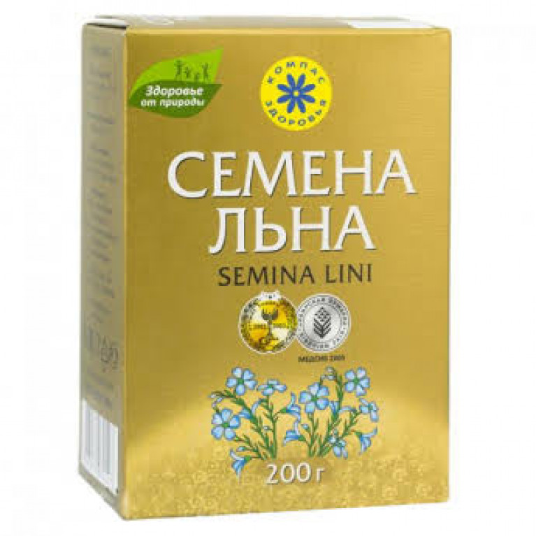 Семена льна 200 г/компас здоровья/