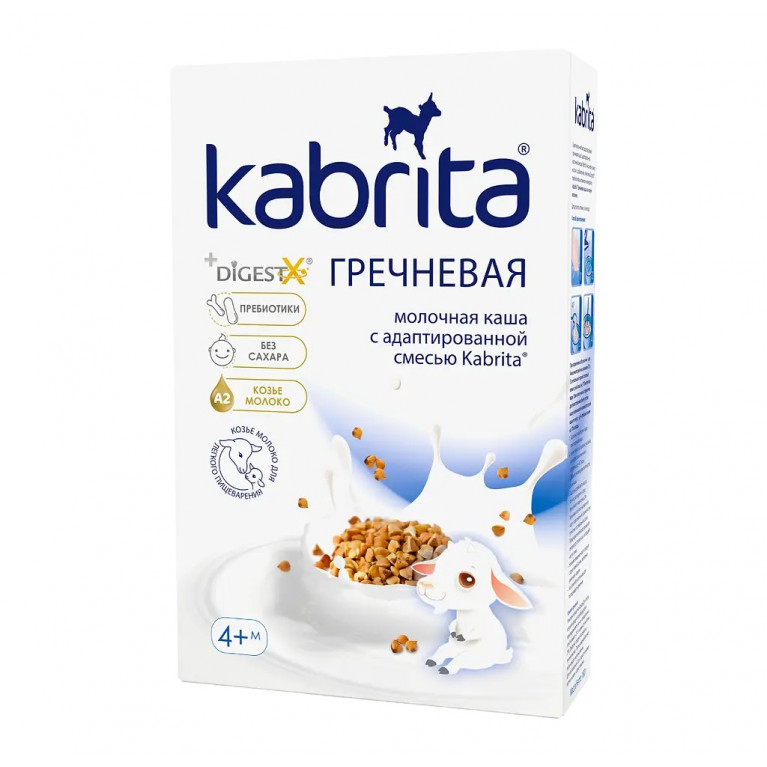 Кабрита каша молочная 180 г/гречневая/