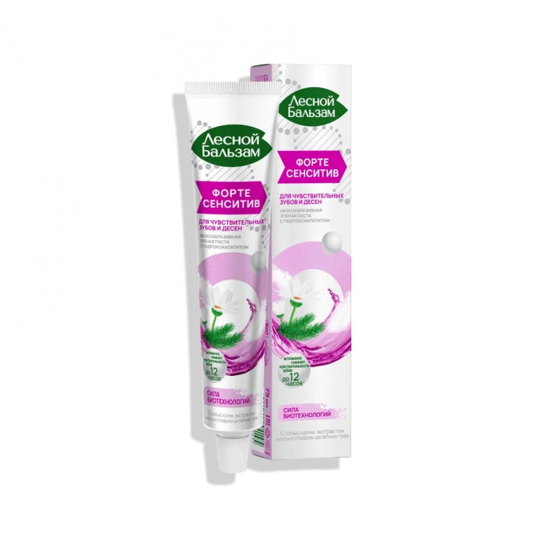 Калина Лесной бальзам паста зубная 75 мл/форте сенситив/