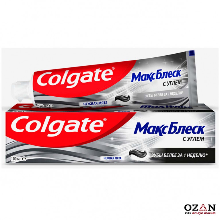 Колгейт зубная паста максблеск 100мл /с углем/ 