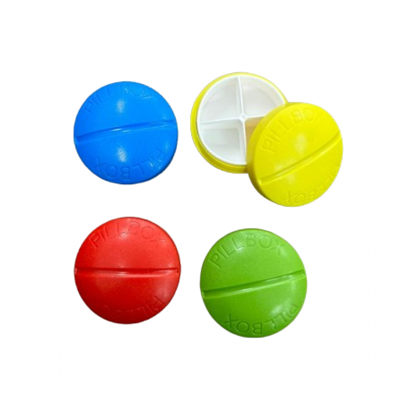 Контейнер для лекарств пафф/пил бокс круглый