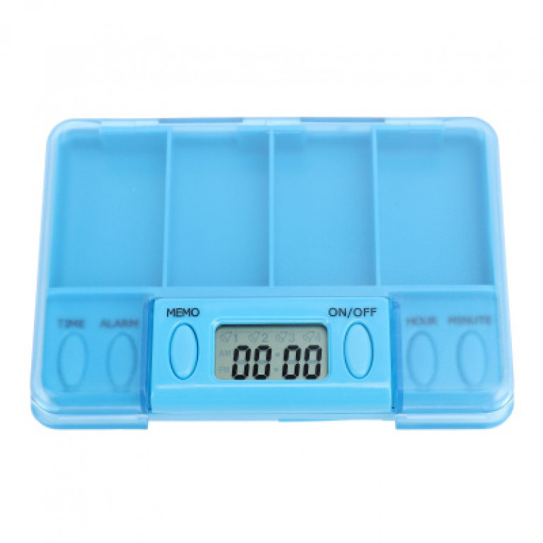 Контейнер для лекарств с таймером 4 будильника