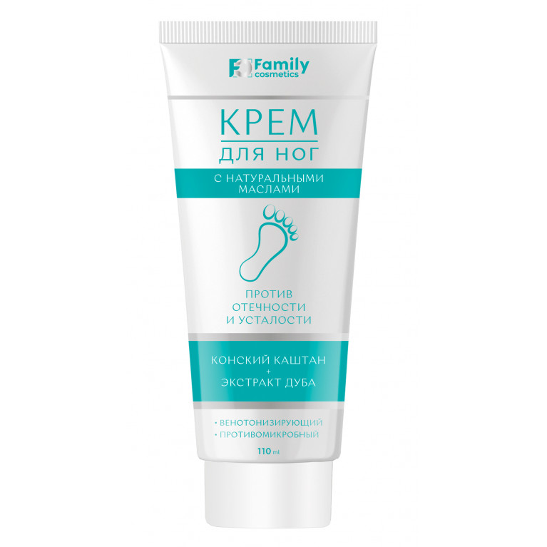 Крем для ног каштан+экстракт дуба 110 мл/фэмили косметик/