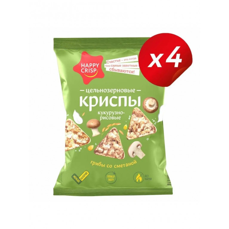 Криспы кукурузно-рисовые грибы со сметаной 50 г