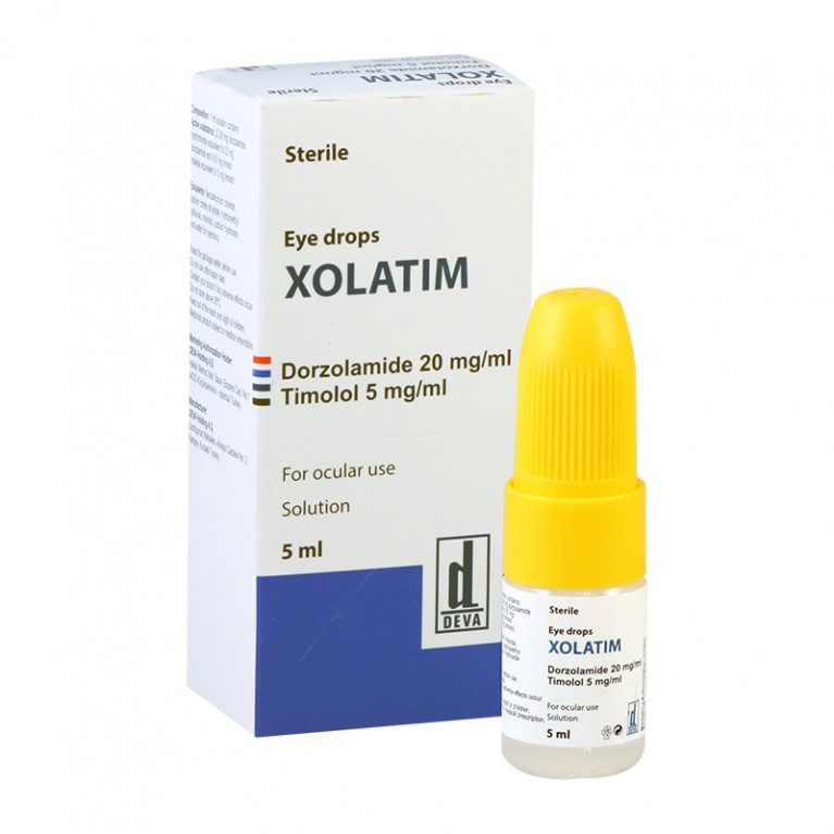 Ксолатим капли глазные 20 мг/5 мг/мл 5 мл