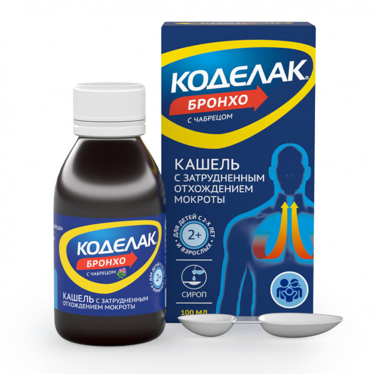 Коделак бронхо эликсир с чабрецом 100 мл