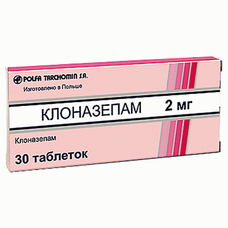 Клоназепам таблетки 2 мг №30