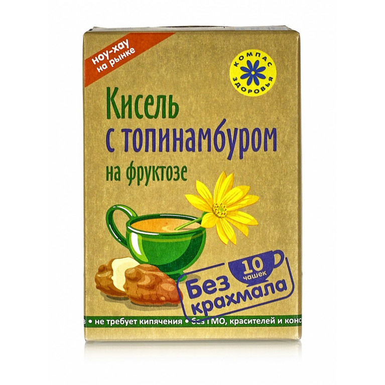 Кисель Компас здоровья с топинамбуром на фруктозе 150 г