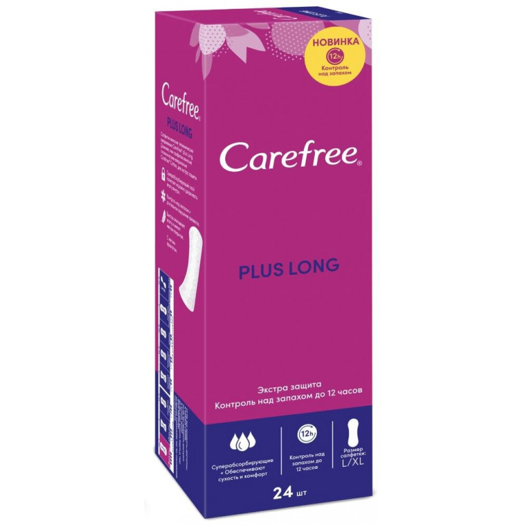 КеФри ежедневные прокладки лонг плюс №24