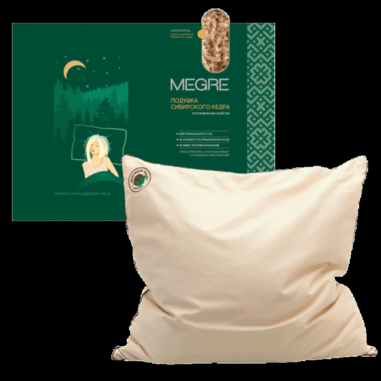 Кедр подушка из кедровой стружки 50*60 см