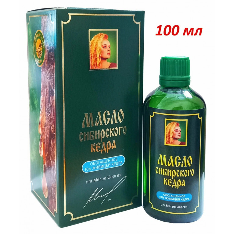 Кедр масло кедровое обогащенное живицей 10% 100 мл