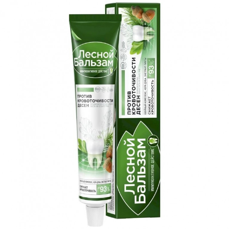 Калина Лесной бальзам паста зубная 75 мл/против кровоточивости десен/