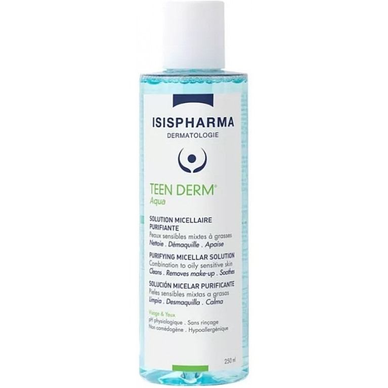 Исис фарма Тин Дерм аква мицелярная вода 250мл