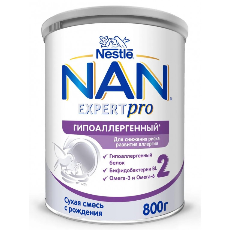 Нестле NAN смесь гипоаллергенный 2 800 г