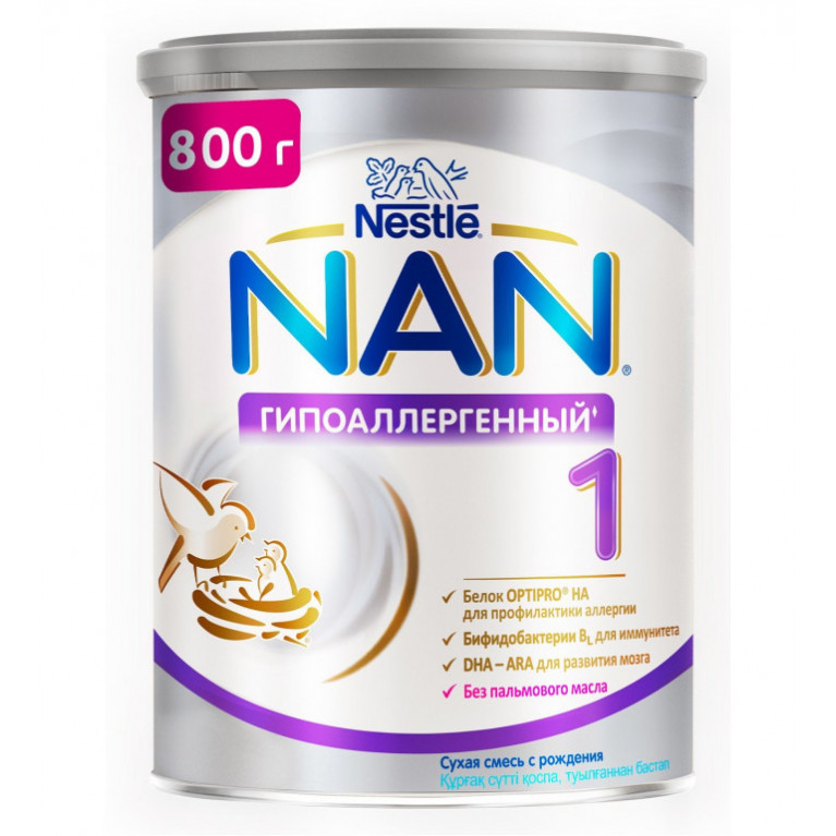 Нестле NAN смесь гипоаллергенный 1 800 г