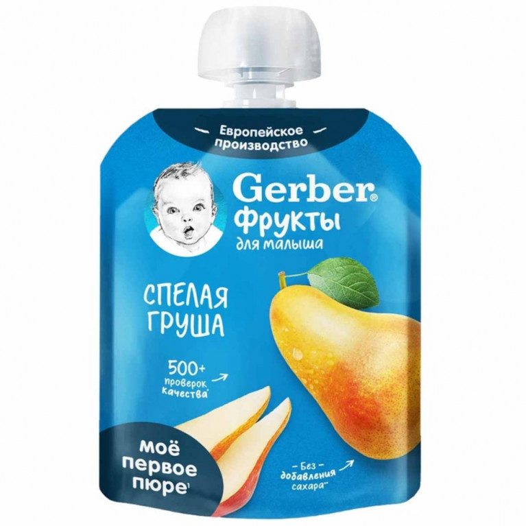Нестле гербер пюре 90 г/спелая груша/