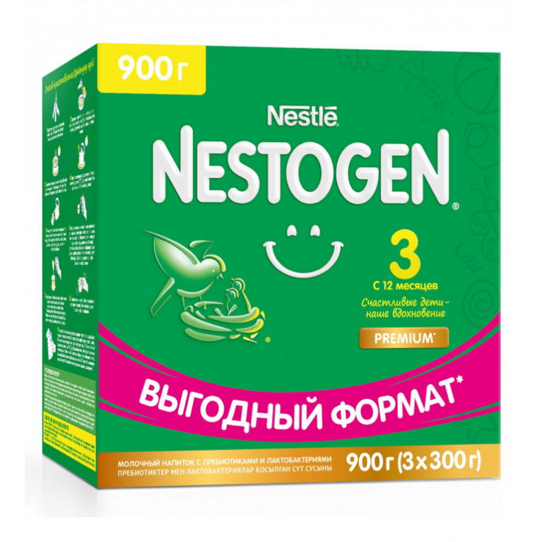 Нестле нестожен 3 смесь 300 г*3=900 г