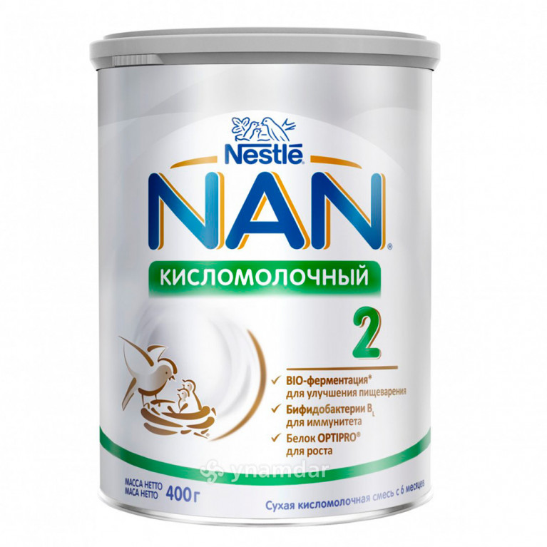 Нестле NAN смесь кисломолочный 2 400 г
