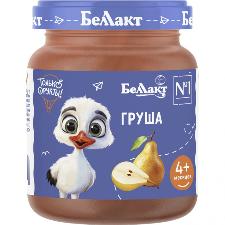 Беллакт пюре 100 г/груша/