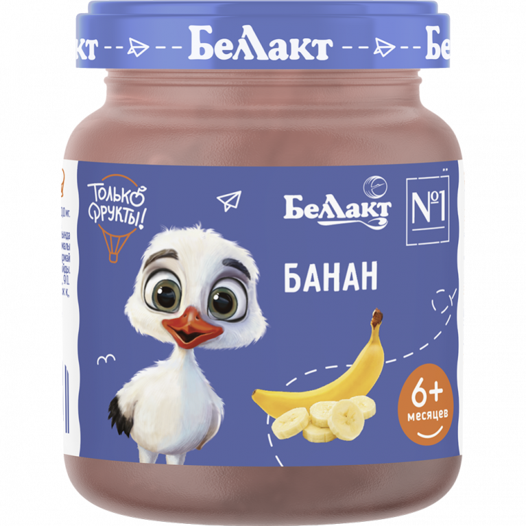 Беллакт пюре 100 г/банан/