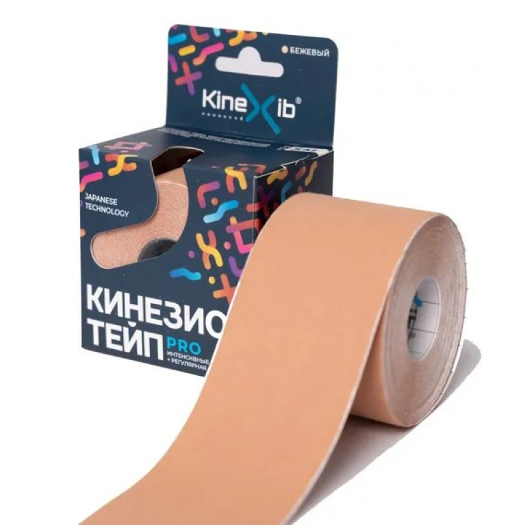 Бинт Кинезио тейп про 1 м*5 см/4 цвета/