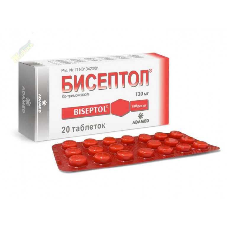 Бисептол таблетки 120 мг №20 