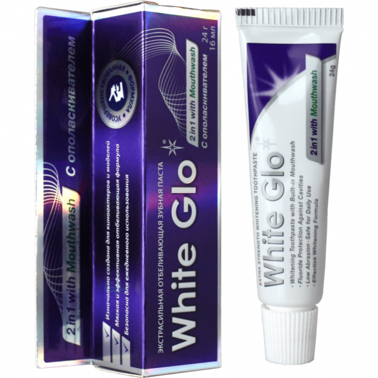 Вайт гло паста зубная 24 г/с ополаскивателем/