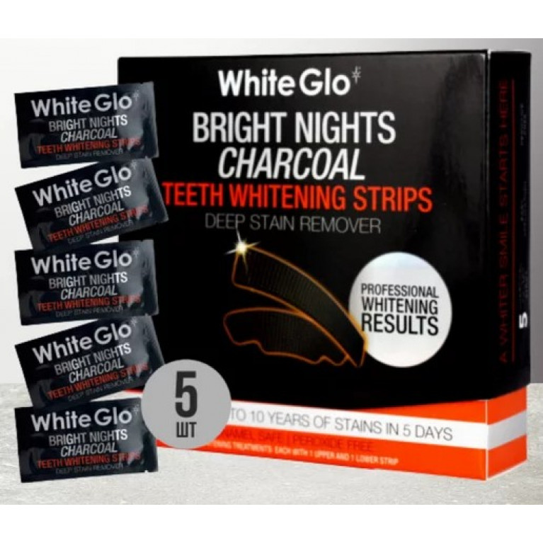 Вайт гло полоски отбеливающие №5