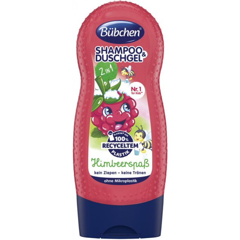 Бюбхен шампунь-гель для душа 2в1 230 мл/малина/